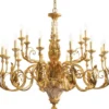 Casa Padrino Luxus Barock Kronleuchter Gold Ø 110 x H. 100 cm - Prunkvoller Hotel & Restaurant Kronleuchter