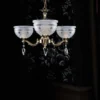 Casa Padrino Luxus Barock Kronleuchter mit böhmischen Kristallglas Messing Ø 53 cm