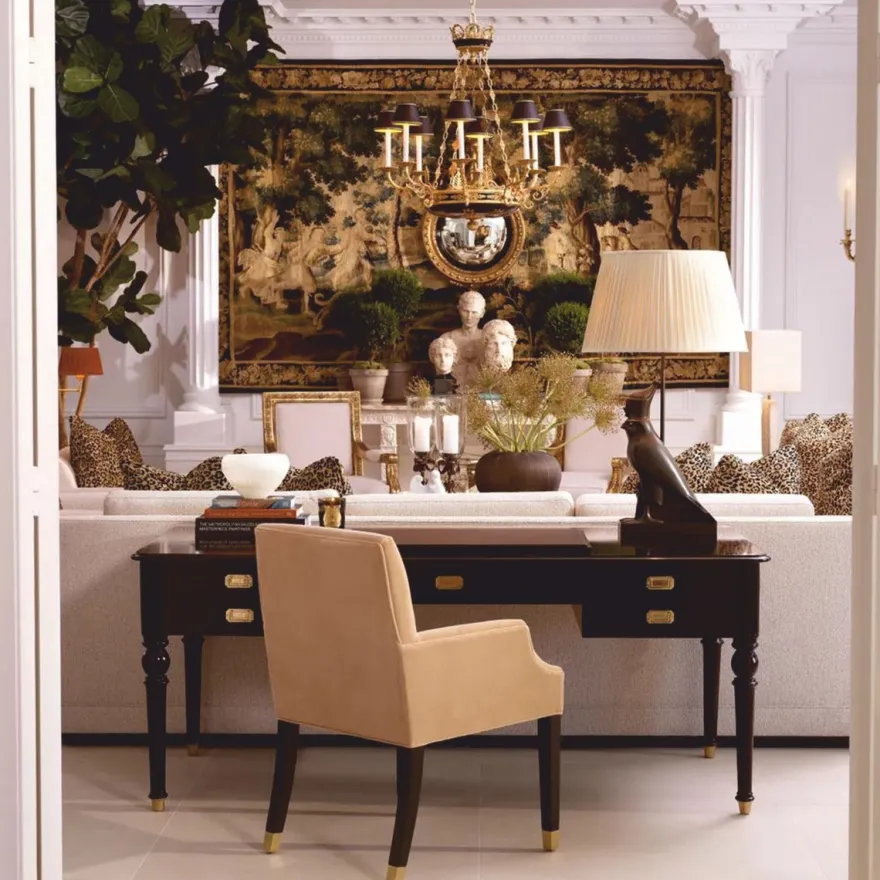 Casa Padrino Luxus Barock Kronleuchter Antik Gold / Schwarz Ø 97 x H. 99 cm - Luxus Qualität