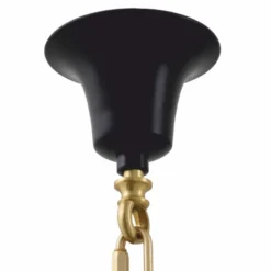 Casa Padrino Luxus Barock Kronleuchter Antik Gold / Schwarz Ø 97 x H. 99 cm - Luxus Qualität