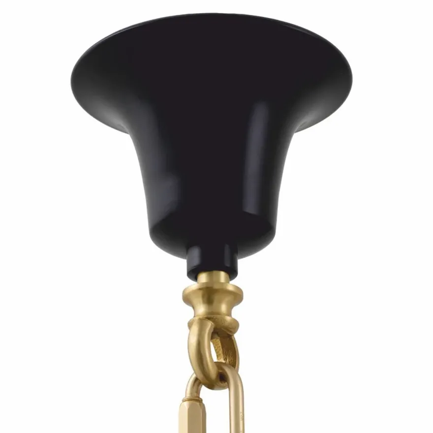 Casa Padrino Luxus Barock Kronleuchter Antik Gold / Schwarz Ø 97 x H. 99 cm - Luxus Qualität