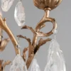 Casa Padrino Luxus Barock Kronleuchter Bronze Ø 51 x H. 77,5 cm - Handgefertigter Schmiedeeisen Kronleuchter mit edlen venezianischem Kristallglas Behängen in Tropfenform