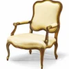 Casa Padrino Luxus Barock Leder Sessel Creme / Braun / Gold - Barock Möbel - Made in Italy