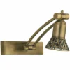 Casa Padrino Luxus Barock LED Wandleuchte / Leseleuchte Messing mit Patina H. 20 cm
