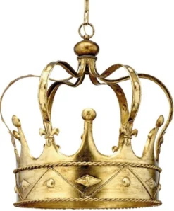Casa Padrino Luxus Barock LED Kronleuchter Krone Gold Ø 50 x H. 60 cm - Handgefertigter Metall Lüster im Barockstil - Barock LED Leuchten