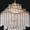 Casa Padrino Luxus Barock LED Kronleuchter Gold Ø 80 x H. 90 cm - Prunkvoller Kronleuchter im Barockstil - Luxus Qualität