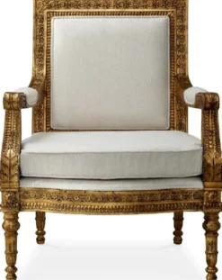 Casa Padrino Luxus Barock Mahagoni Sessel mit Sitzkissen Creme / Antik Gold - Prunkvoller Barockstil Wohnzimmer & Hotel Sessel - Barock Wohnzimmer & Hotel Möbel - Luxus Qualität