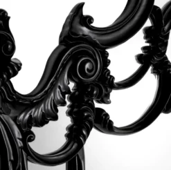 Casa Padrino Luxus Barock Mahagoni Spiegel Schwarz - Prunkvoller Barockstil Wandspiegel aus handgeschnitztem Mahagoni Holz - Luxus Möbel im Barockstil - Prunkvolle Barock Möbel - Edel & Prunkvoll