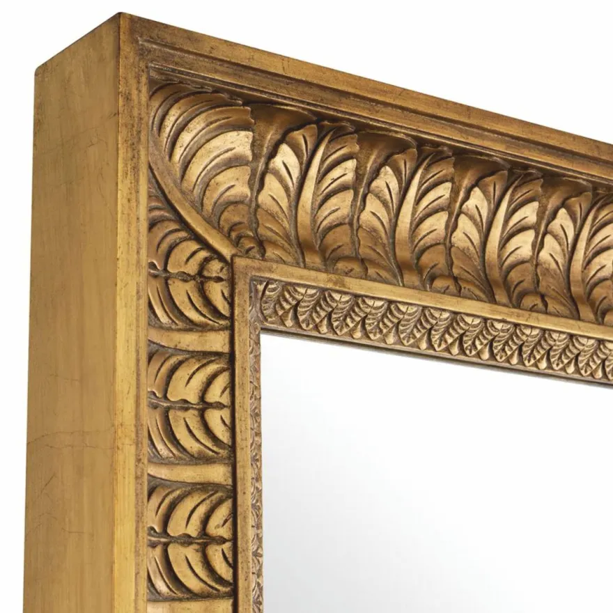 Casa Padrino Luxus Barock Mahagoni Spiegel Antik Gold H. 176 cm - Barock Interior