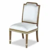 Casa Padrino Luxus Barock Mahagoni Esszimmer Stuhl Weiß / Braun / Gold H. 102 cm - Barock Möbel