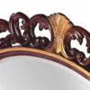 Casa Padrino Luxus Barock Mahagoni Spiegel Dunkelbraun / Antik Gold 135 cm - Barock Möbel