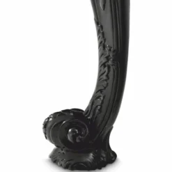Casa Padrino Luxus Barock Mahagoni Konsole mit Marmorplatte Schwarz 128,5 cm