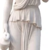 Casa Padrino Luxus Barock Marmor Skulptur Frau Weiß H. 150 cm