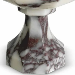 Casa Padrino Luxus Barock Marmor Vase Weiß H. 35,5 cm - Barock Deko Accessoires