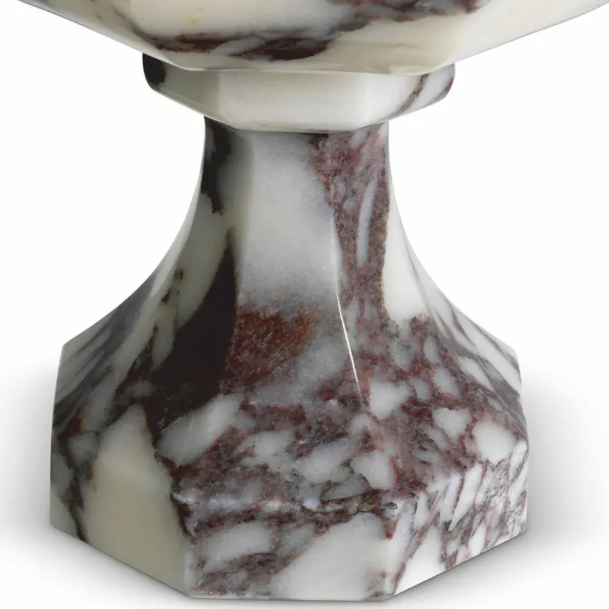 Casa Padrino Luxus Barock Marmor Vase Weiß H. 35,5 cm - Barock Deko Accessoires