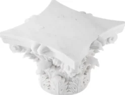 Casa Padrino Luxus Barock Marmor Couchtisch Weiß - Handgefertigter Barockstil Marmor Wohnzimmertisch - Prunkvolle Luxus Barock Marmor Wohnzimmer Möbel