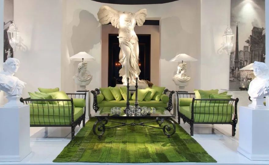 Casa Padrino Luxus Barock Massivholz Säule Weiß H. 110 cm - Barock Möbel
