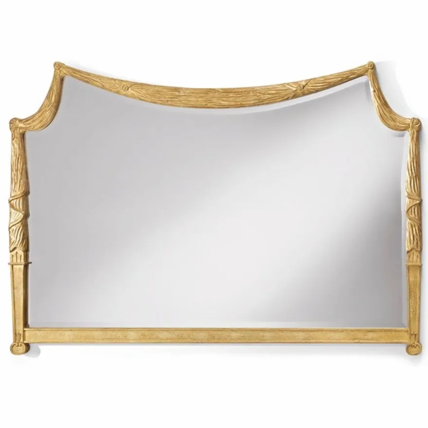 Casa Padrino Luxus Barock Massivholz Spiegel Antik Gold 163 cm - Made in Italy