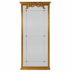 Casa Padrino Luxus Barock Massivholz Spiegel Antik Gold H. 200 cm - Made in Italy