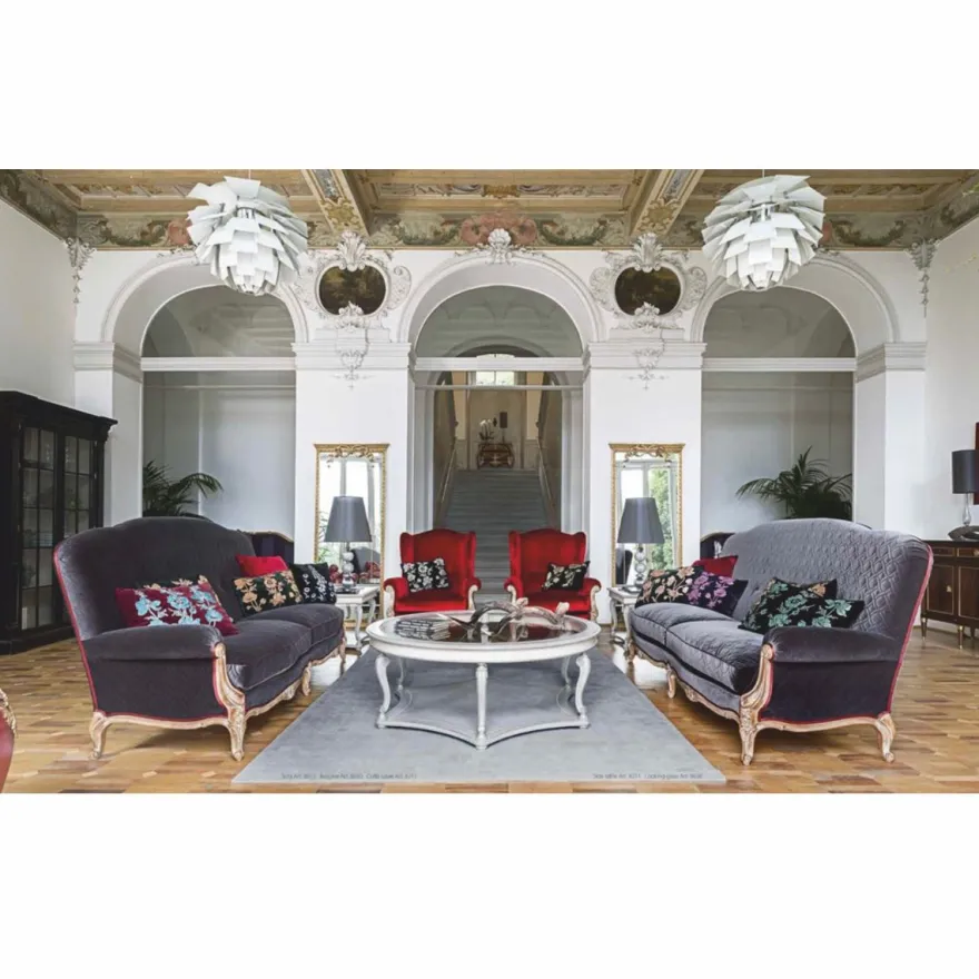 Casa Padrino Luxus Barock Massivholz Spiegel Antik Gold H. 200 cm - Made in Italy