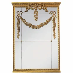 Casa Padrino Luxus Barock Massivholz Spiegel Antik Gold H. 160 cm - Made in Italy