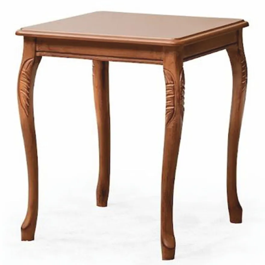 Casa Padrino Luxus Barock Massivholz Beistelltisch Braun H. 57 cm - Barock Möbel