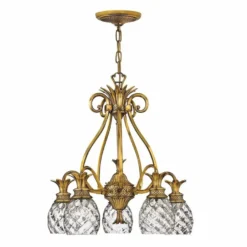 Casa Padrino Luxus Barock Messing Kronleuchter Bronze Ø 56 x H. 62,2 cm