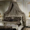 Casa Padrino Luxus Barock Nachtkommode Weiß / Gold 56 x 39 x H. 72 cm - Prunkvoller Barock Nachttisch - Schlafzimmer Möbel - Hotel Möbel - Schloss Möbel - Luxus Qualität - Made in Italy