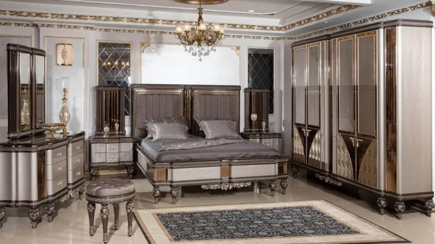 Casa Padrino Luxus Barock Nachtkommode Grau / Schwarz / Gold - Prunkvoller Barockstil Nachttisch mit 2 Schubladen - Luxus Schlafzimmer Möbel im Barockstil - Barock Möbel - Barock Interior