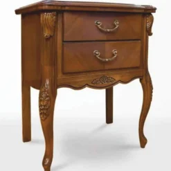 Casa Padrino Luxus Barock Nachtkommode Braun H. 72,6 cm - Barock Schlafzimmer Möbel