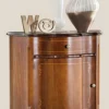 Casa Padrino Luxus Barock Nachttisch Braun - Handgefertigter Massivholz Beistelltisch mit Schublade und Tür - Barockstil Möbel - Italienische Barock Möbel - Luxus Qualität - Made in Italy