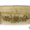 Casa Padrino Luxus Barock Porzellan Schale mit Blumenmuster, beige und bronze, Durchmesser 31,5 x H. 12 cm