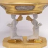 Casa Padrino Luxus Barock Porzellan Schale mit Engel im Antik Stil - Weiß / Gold - 50,5 x 35,3 x 39,5 cm