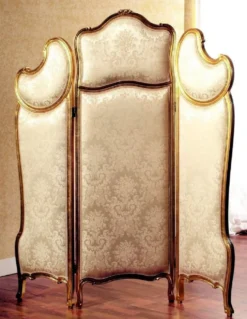 Casa Padrino Luxus Barock Raumteiler Gold - Prunkvoller Massivholz Paravant im Barockstil - Barock Schlafzimmer & Hotel Möbel - Luxus Qualität - Made in Italy