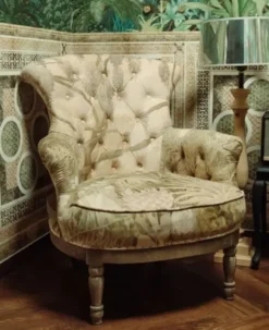 Casa Padrino Luxus Barock Samt Sessel Mehrfarbig - Handgefertigter Barockstil Wohnzimmer Sessel - Luxus Wohnzimmer Möbel im Barockstil - Barock Möbel - Edel & Prunkvoll