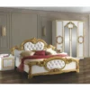 Casa Padrino Luxus Barock Schlafzimmer Schrank Weiß / Gold 177 cm - Barock Schlafzimmer Möbel