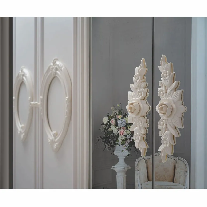 Casa Padrino Luxus Barock Schlafzimmer Schrank Creme 261 cm - Barock Schlafzimmer Möbel