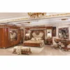Casa Padrino Luxus Barock Schminkkommoden Set Braun / Bronze / Gold - Barock Möbel