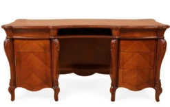 Casa Padrino Luxus Barock Schreibtisch Braun 166 cm - Barockstil Büro Möbel