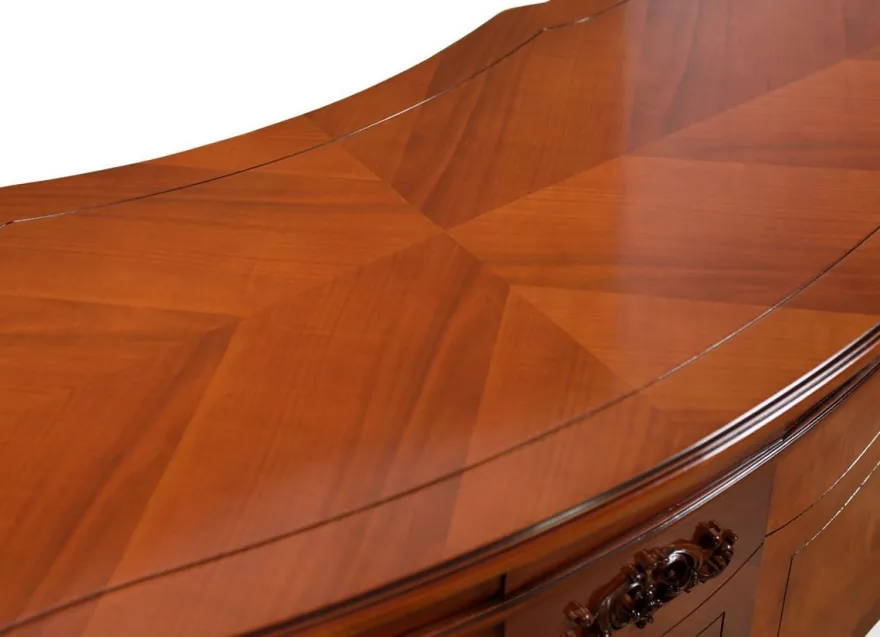 Casa Padrino Luxus Barock Schreibtisch Braun 166 cm - Barockstil Büro Möbel