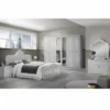 Casa Padrino Luxus Barock Schlafzimmer Schrank Weiß / Grau 261,4 cm - Barock Schlafzimmer Möbel