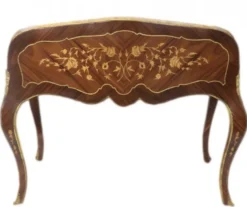 Casa Padrino Luxus Barock Schreibtisch Mahagoni Sekretär 120 cm Französischer Stil Antik Stil