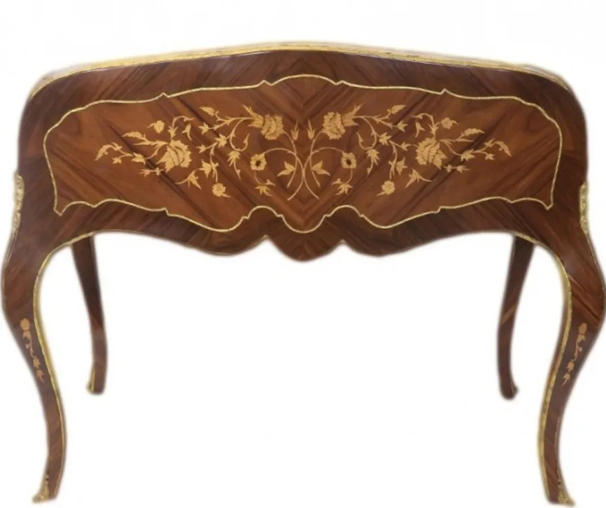 Casa Padrino Luxus Barock Schreibtisch Mahagoni Sekretär 120 cm Französischer Stil Antik Stil