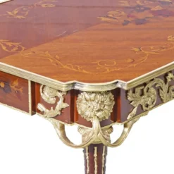 Casa Padrino Luxus Barock Schreibtisch Mahagoni Sekretär 120 cm - Antik Stil