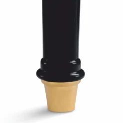 Casa Padrino Luxus Barock Schreibtisch Schwarz / Messing 185 cm - Barock Büro Möbel