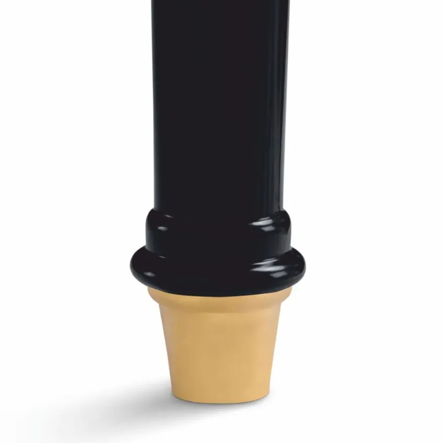 Casa Padrino Luxus Barock Schreibtisch Schwarz / Messing 185 cm - Barock Büro Möbel