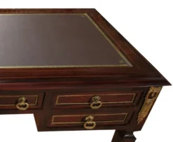 Casa Padrino Luxus Barock Schreibtisch Sekretär 5 Schubladen 120 cm - Handgefertigt aus Massivholz - Barock Schreibtisch Büro Möbel