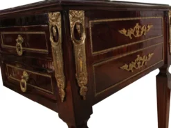 Casa Padrino Luxus Barock Schreibtisch Sekretär 5 Schubladen 120 cm - Handgefertigt aus Massivholz - Barock Schreibtisch Büro Möbel