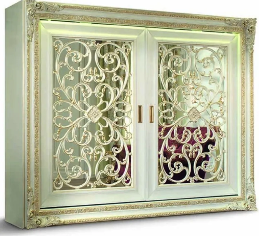 Casa Padrino Luxus Barock Schlafzimmerschrank Weiß / Gold - Made in Italy