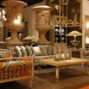 Casa Padrino Luxus Barock Schmiedeeisen Möbel Set Grün / Orange / Weiß - 1 Luxus Sofa & 2 Luxus Sessel & 1 Luxus Couchtisch - Wohnzimmer Möbel - Garten Möbel - Hotel Möbel - Luxus Barock Möbel